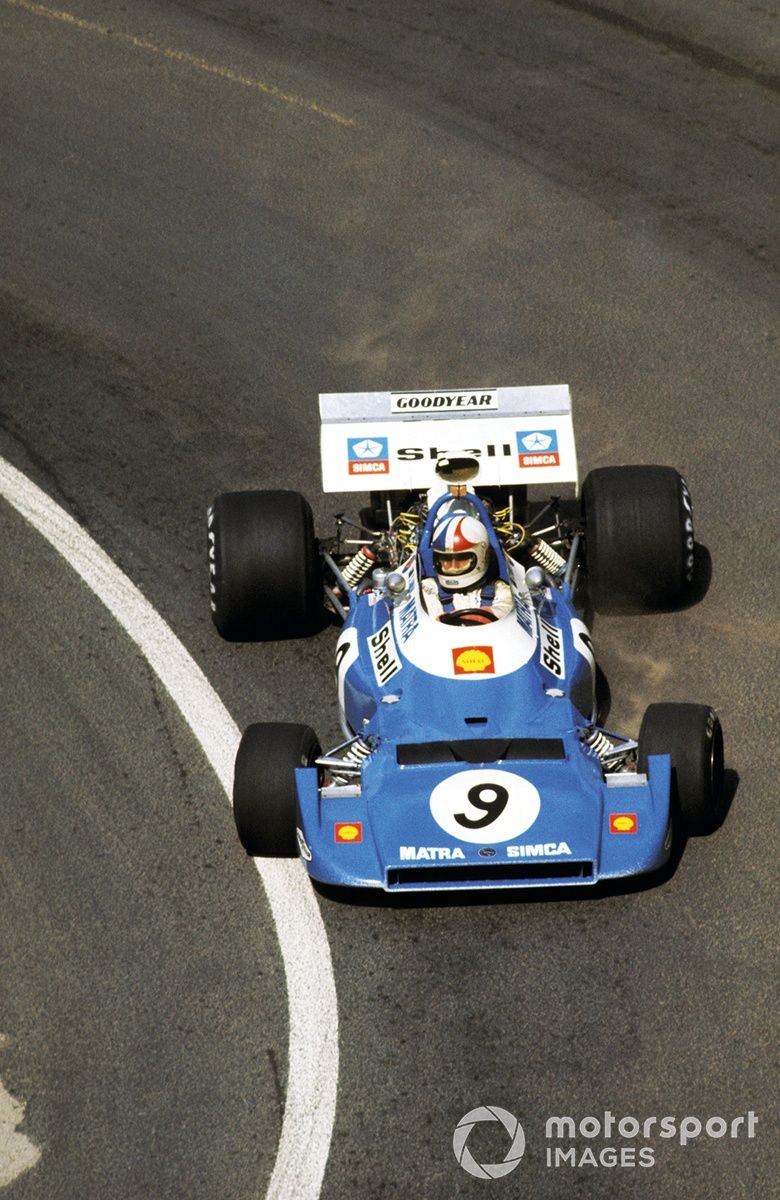 Amon was leading in 
France in ’72 when a
puncture intervened