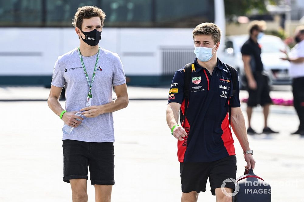 Christian Lundgaard, Renault Sport Academy driver, and Jüri Vips, Red Bull racing reserve driver