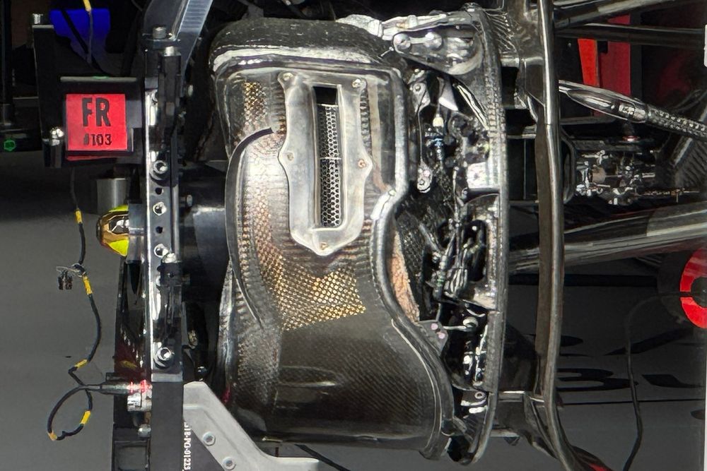 Red Bull RB21: ecco il nuovo disegno del cestello anteriore visto a Monaco
