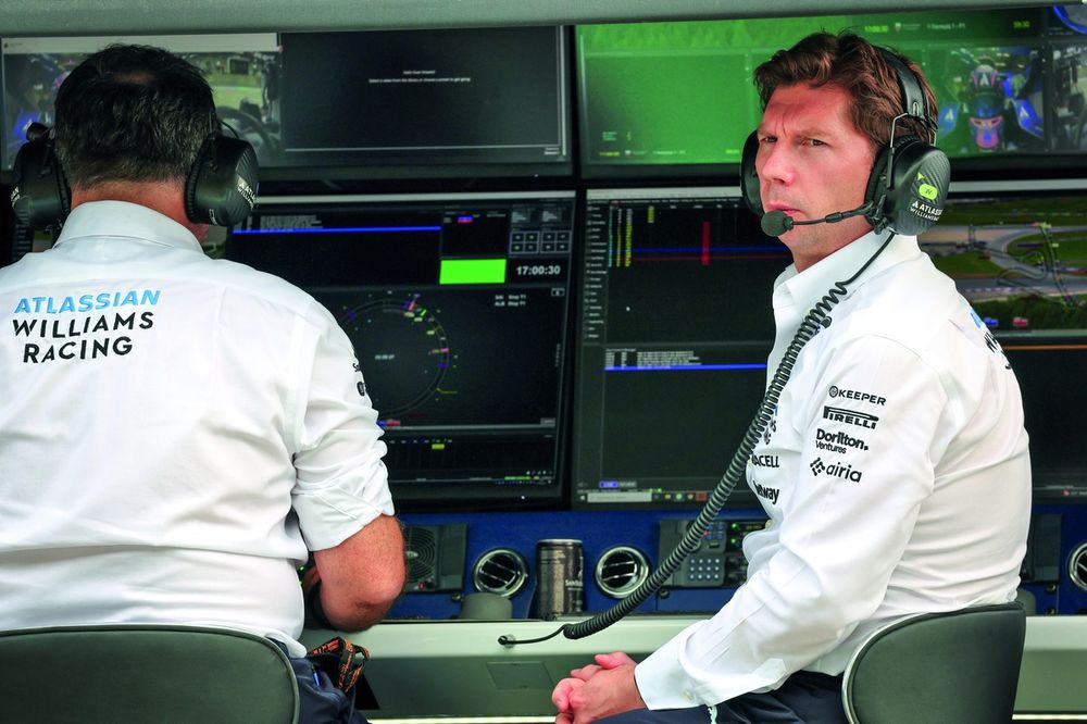 Sven Smeets, Williams Racing Spor Direktörü, James Vowles, Williams Racing Takım Prensibi ile.