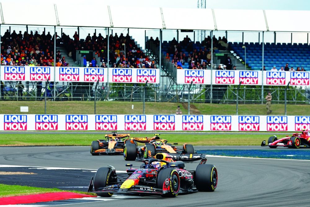 Norris was beaten into third place by Verstappen 
in last year’s race