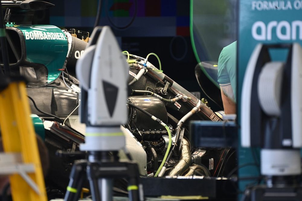 Aston Martin AMR23, dettaglio del motore