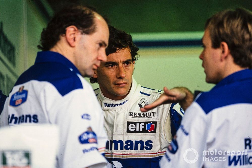 Ayrton Senna, Williams with Adrian Newey and David Brown