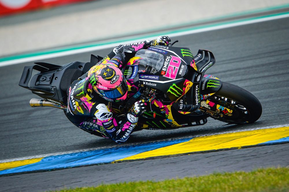 Fabio Quartararo a pu se montrer plus agressif avec la Yamaha au Mans.