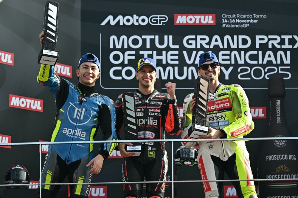 Aprilia a fini la saison sur un doublé.