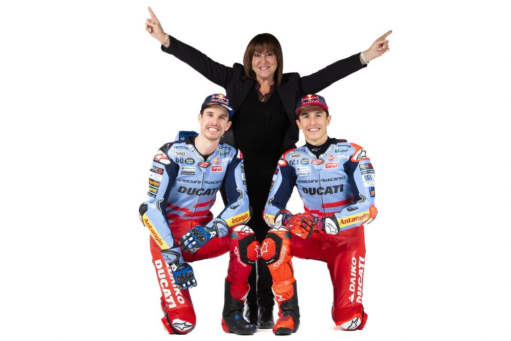 Alex Márquez, Gresini Racing, Nadia Padovani, Propietaria y directora de del equipo Gresini, Marc Márquez, Gresini Racing
