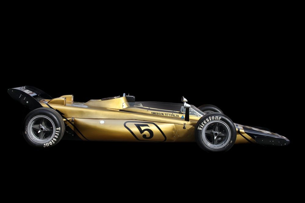 The distinctive Lotus 56B, originally conceived for Indycar racing, had a short-lived F1 career in 1971