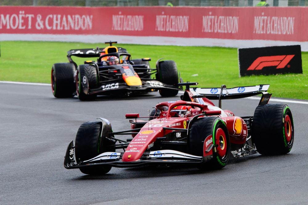 Charles Leclerc, Ferrari, Max Verstappen, Red Bull Racing