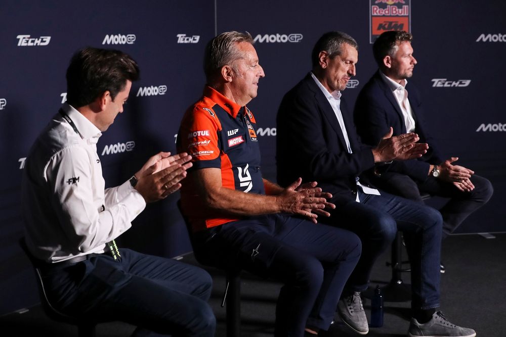 Guenther Steiner, Herve Poncharal, Richard Coleman, Red Bull KTM Tech3