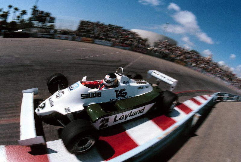 Carlos Reutemann au volant de la Williams FW07C à Las Vegas.