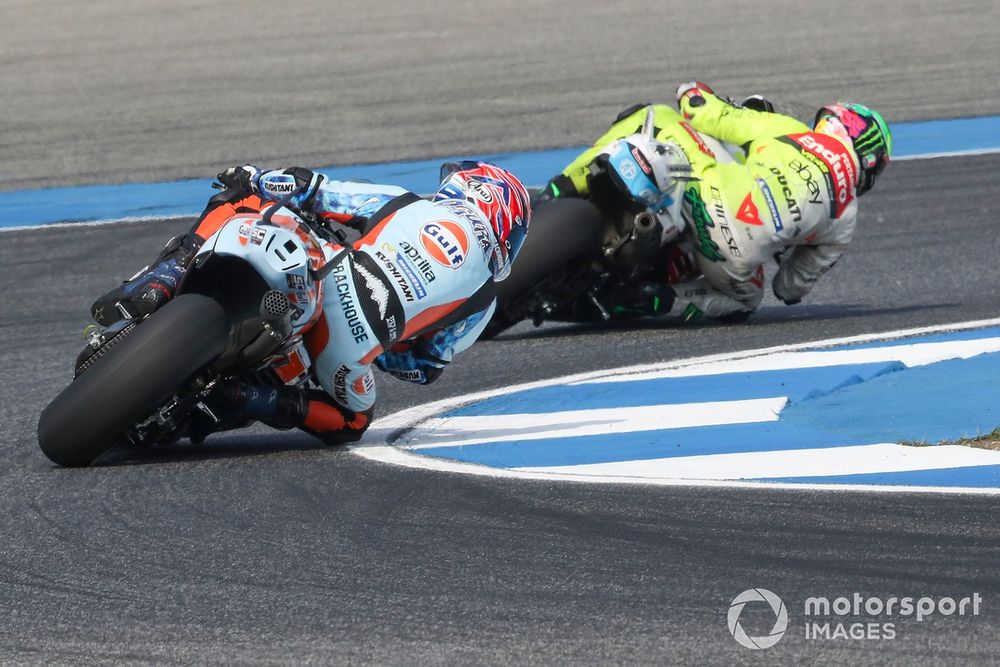 Ogura in Gulf colours at the season-opener in Thailand