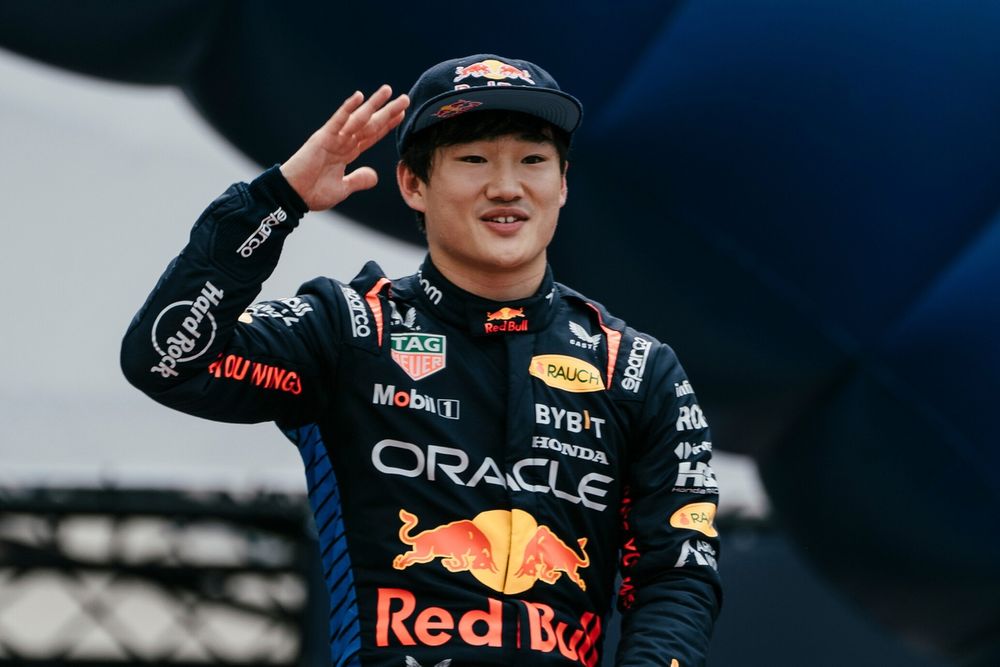 Yuki Tsunoda at the Red Bull Showrun Taichung