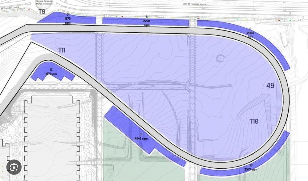 Madring: aquí está el diseño original de la curva La Monumental, que luego fue modificado para alejar la pista de las casas.