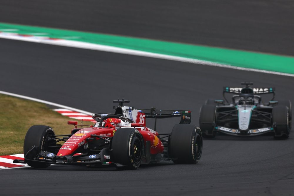 Charles Leclerc, Ferrari, George Russell, Mercedes