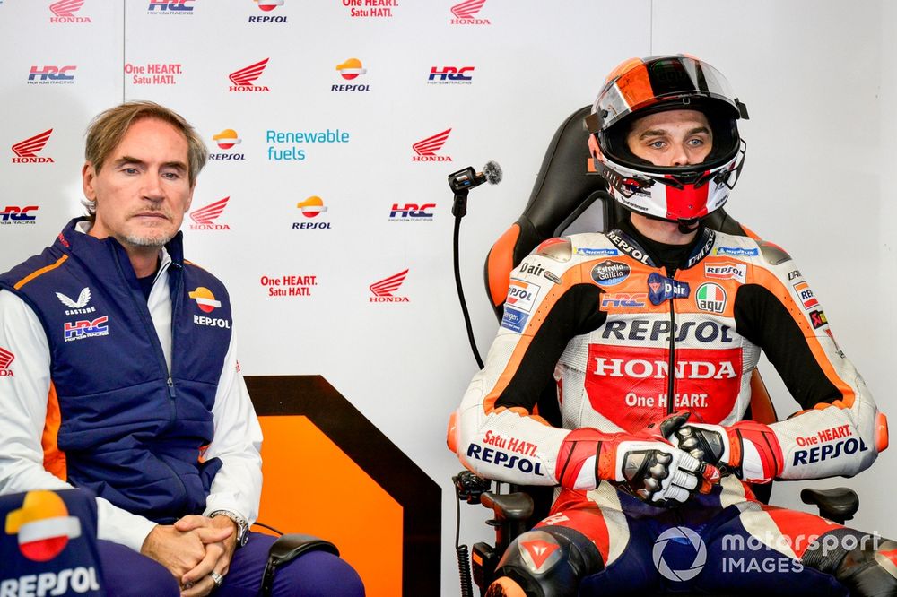 Luca Marini, Honda Racing, y su nuevo ingeniero de pista, Cristhian Pupulin