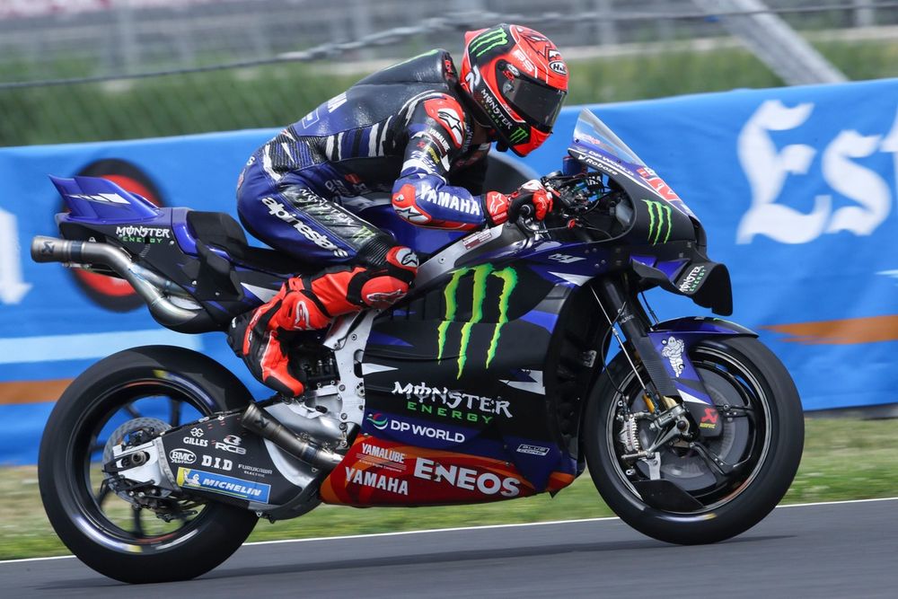 Fabio Quartararo a encore connu une journée difficile sur sa Yamaha.