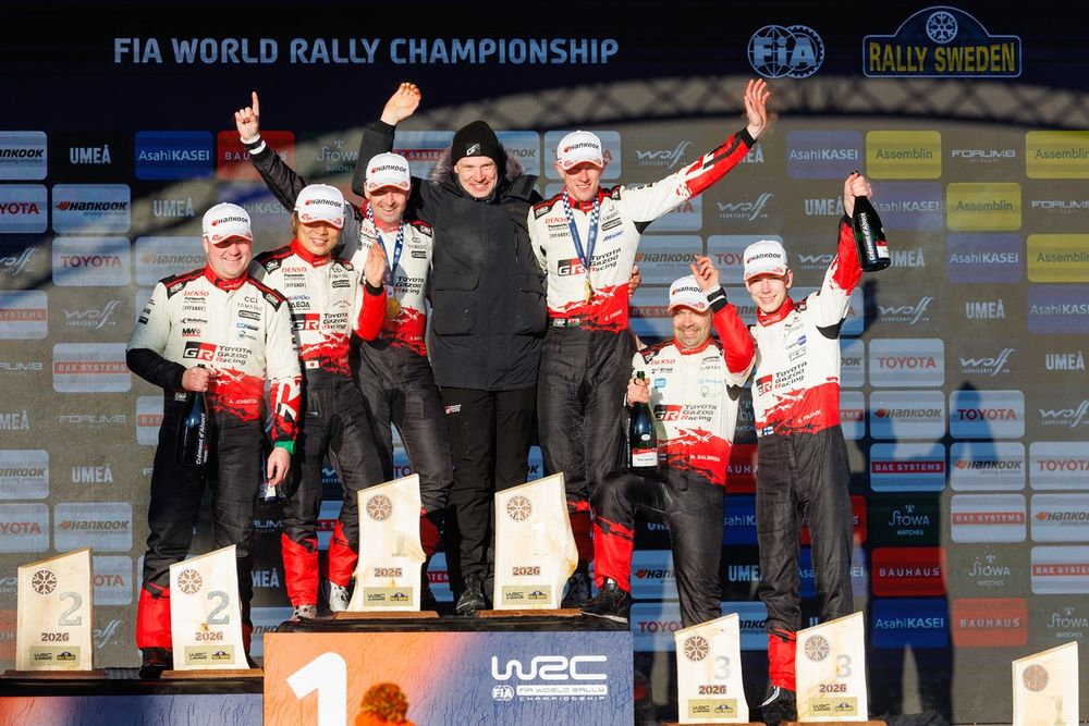 Katsuta had to settle for runner-up again in Sweden, but was part of an all-Toyota top four