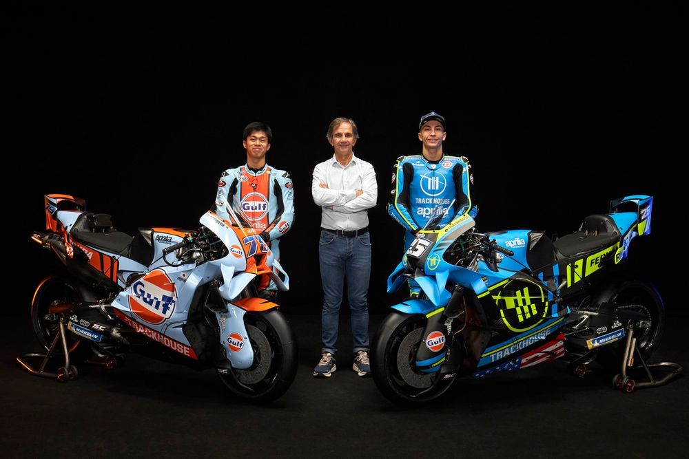 Raúl Fernández, Trackhouse Racing, Ai Ogura, Trackhouse Racing, Davide Brivio, director del equipo Trackhouse
