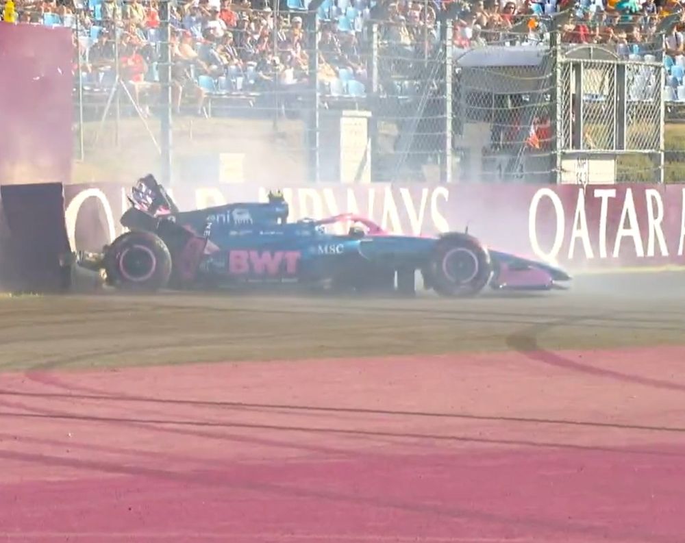 VIDEO: Accidente de Franco Colapinto causa bandera roja en la FP2 de Hungría
