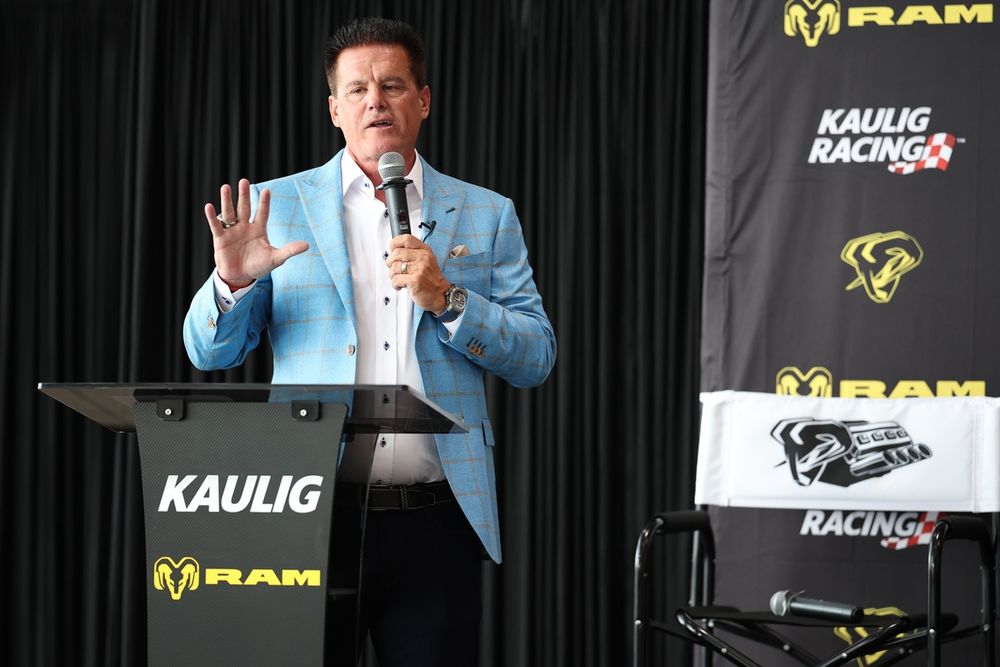 Matt Kaulig at Kaulig Racing Ram announcement