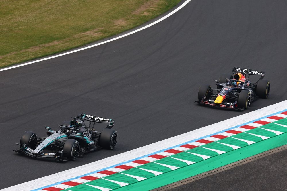 Red Bull is a second behind Mercedes