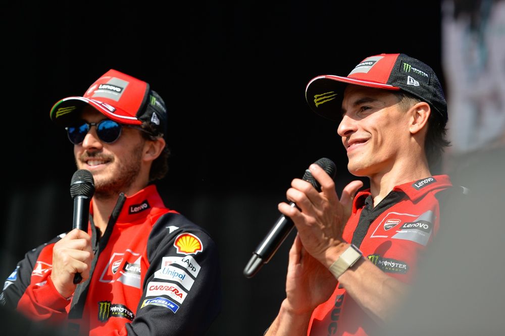 Marc Marquez, Ducati Team, Francesco Bagnaia, Ducati Team
