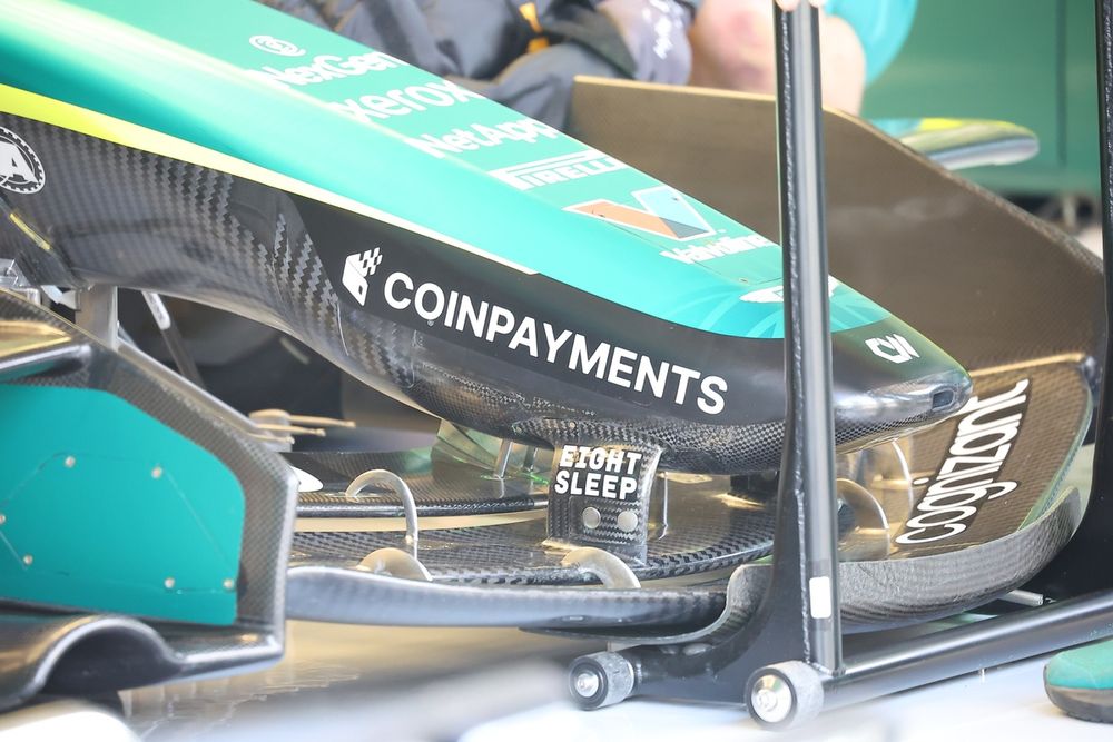 Aston Martin AMR26, dettaglio tecnico del comando dell'ala mobile