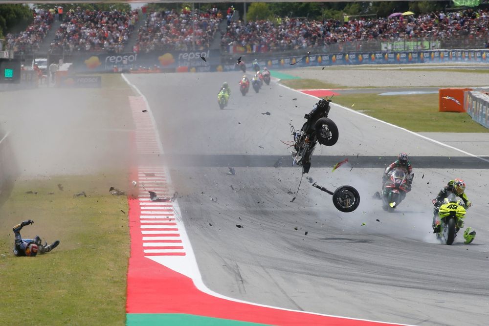 Barcelona fue un gran susto para el MotoGP.