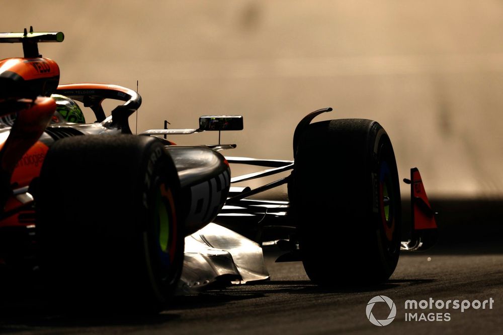 The McLaren looked after its tyres incredibly well in Miami which allowed Norris to push when he needed to