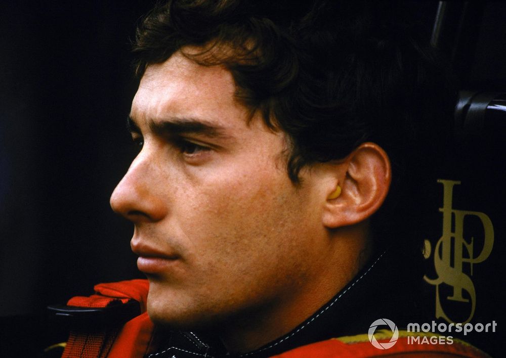 Ayrton Senna em 1985, ano da primeira vitória na F1 
