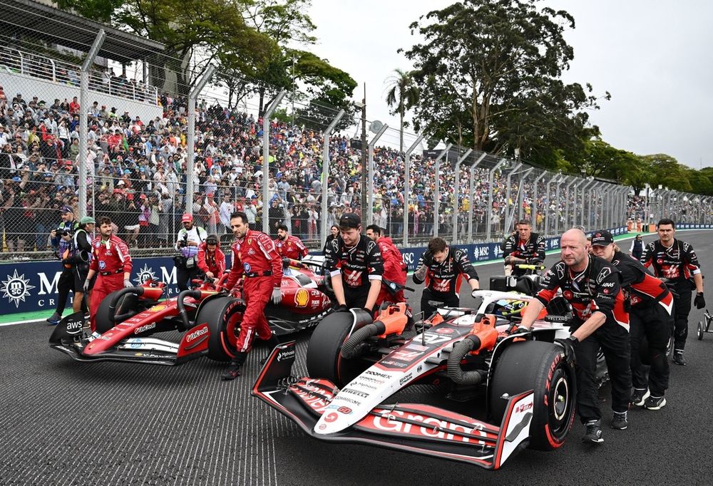 Lewis Hamilton, Ferrari, Oliver Bearman, Haas F1 Team