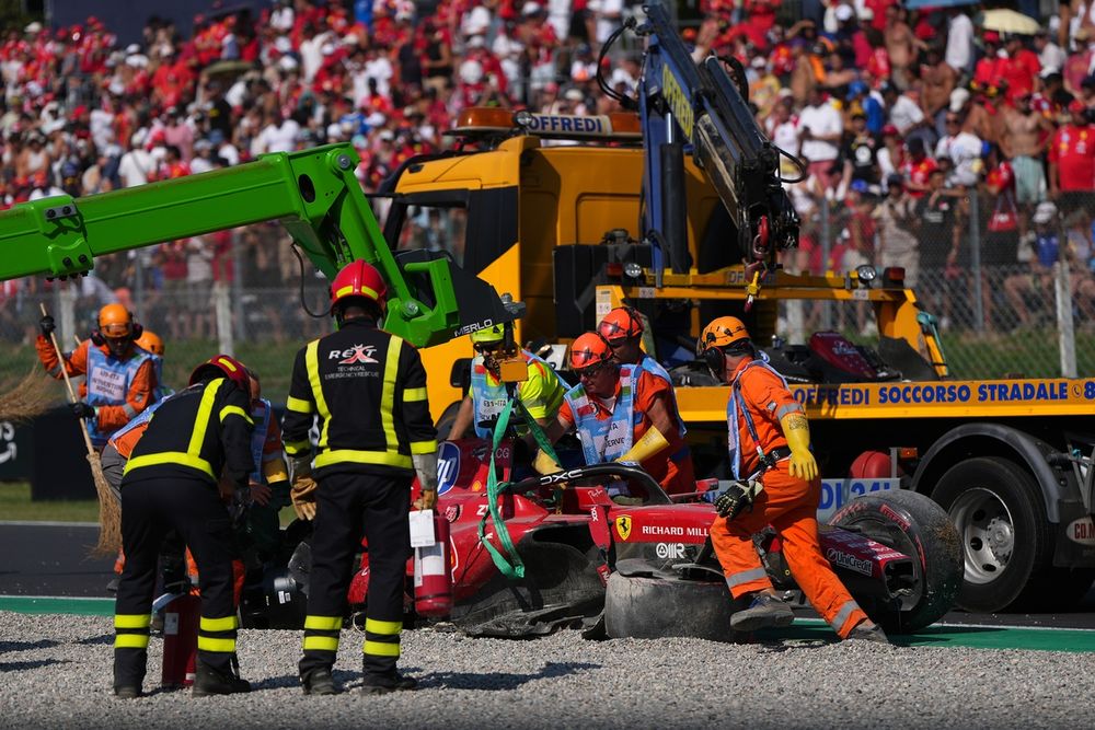 Accidente de Charles Leclerc, Ferrari 