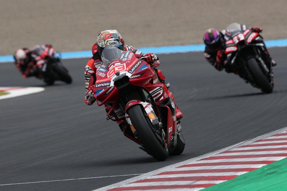 For the first time this season, Marquez, Martin and Bezzecchi monopolised the podium positions in a Sunday race at Motegi last weekend