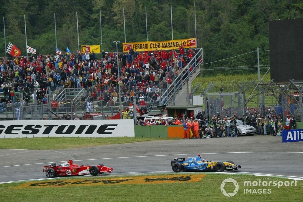 Alonso Schumacher Imola 2005
