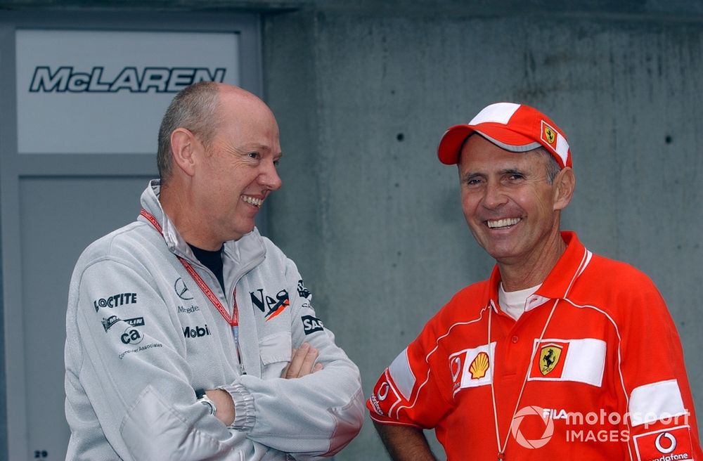 Symanski (right) cherishes his time spent assisting Ferrari at the behest of former colleague Stepney