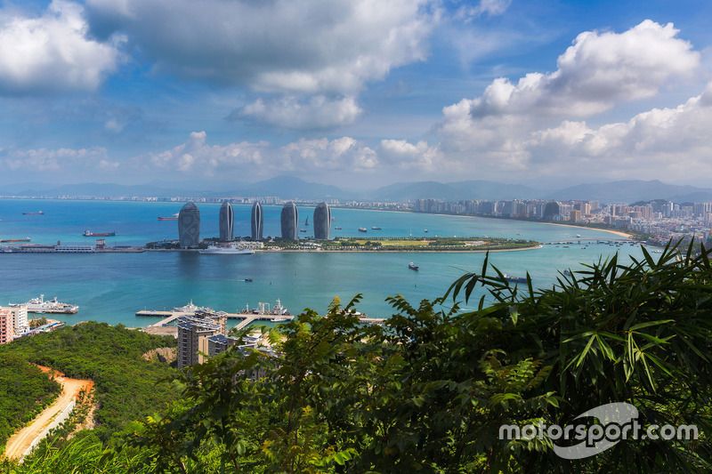 Fotografia aerea della città di Sanya