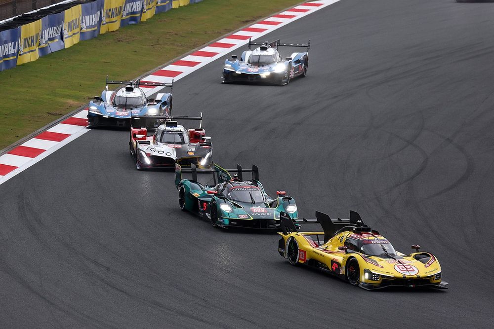 #83 AF Corse Ferrari 499P: Robert Kubica, Yifei Ye, Philip Hanson, #009 Aston Martin Thor Team Aston Martin Valkyrie: Alex Riberas, Marco Sorensen, #20 BMW M Team WRT BMW M Hybrid V8: Rene Rast, Robin Frijns, Sheldon van der Linde