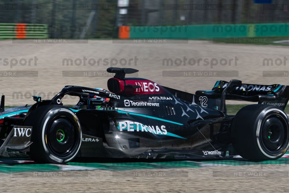 Andrea Kimi Antonelli, Mercedes, en Imola 