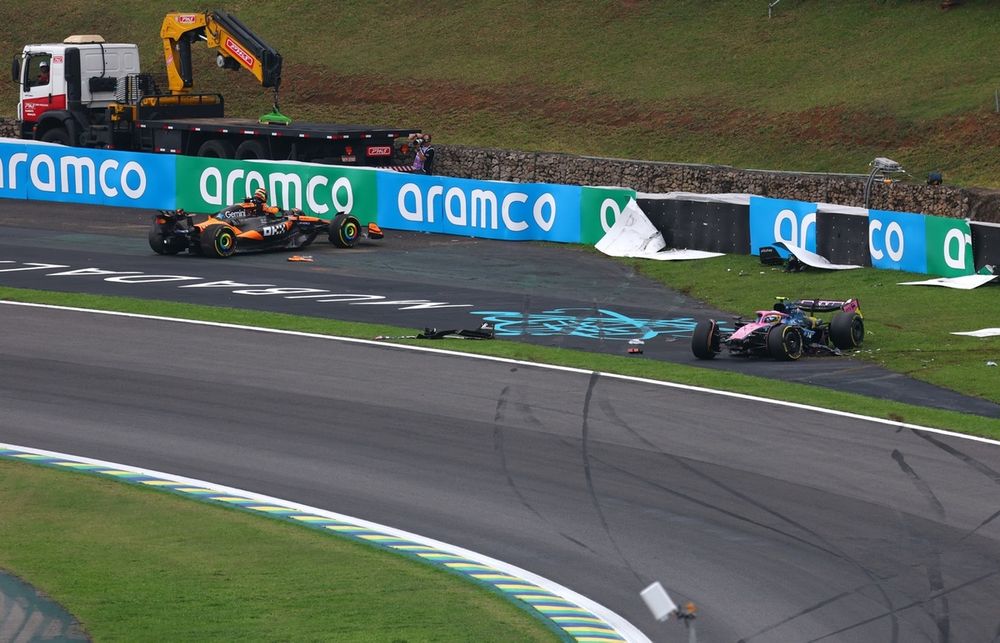 Wypadek Oscara Piastriego i Franco Colapinto w sprincie