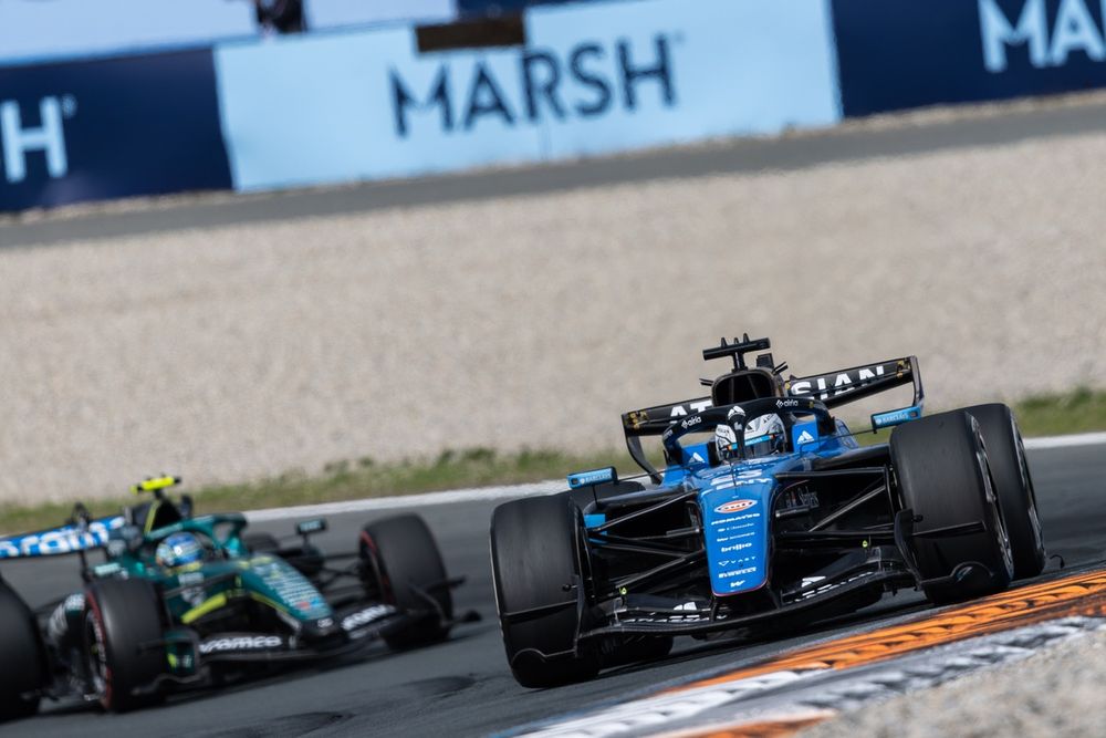 Alonso was tracing Albon's progress over the first stint
