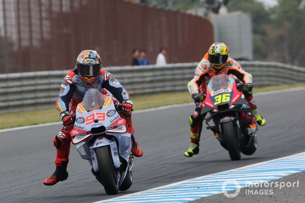 Marc Márquez y Joan Mir en 2024, cuando el primero dejó Honda para irse a Gresini