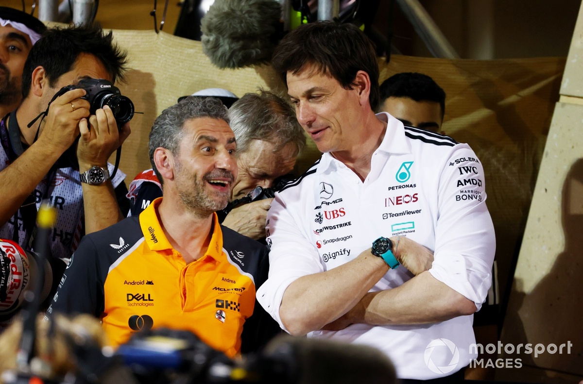Toto Wolff, Mercedes, Andrea Stella, McLaren