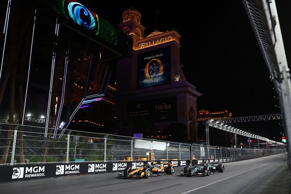 Lando Norris, McLaren, George Russell, Mercedes