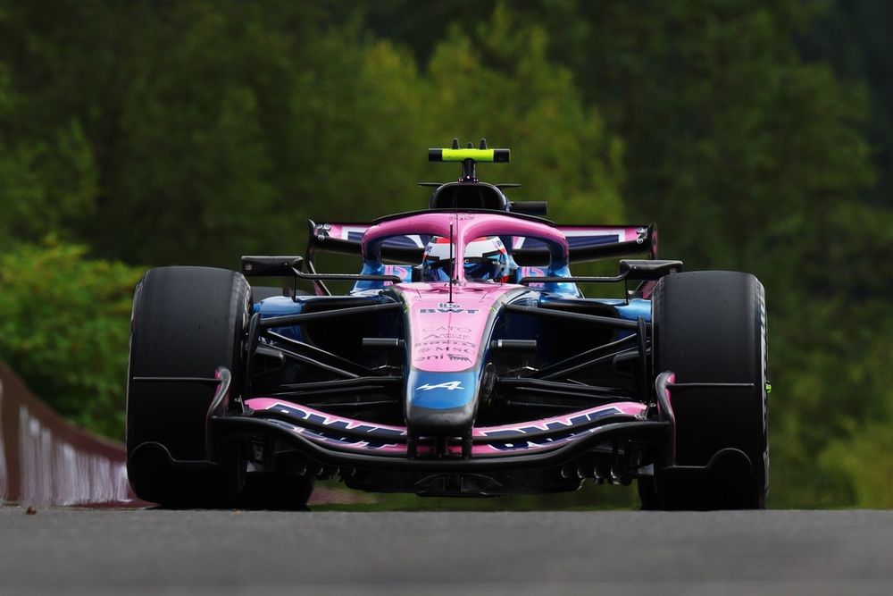 Franco Colapinto, Alpine, durante la FP1 en Spa-Francorchamps.