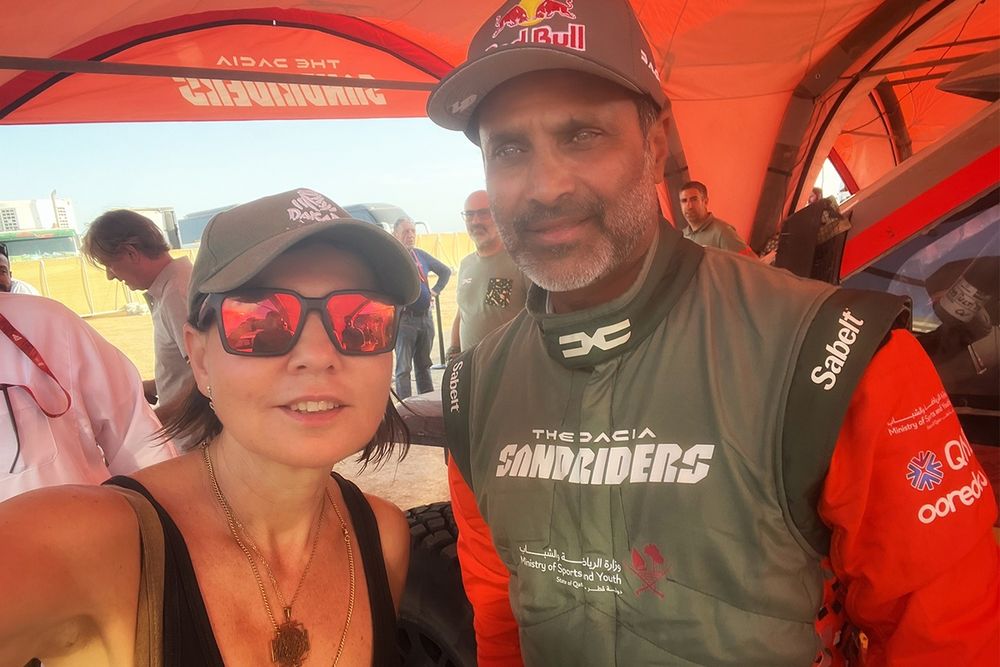 Maria Guidotti e Nasser Al-Attiyah