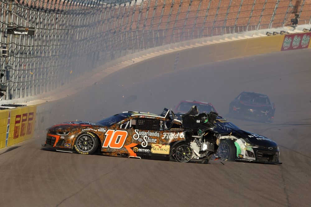 Ty Dillon and William Byron crash