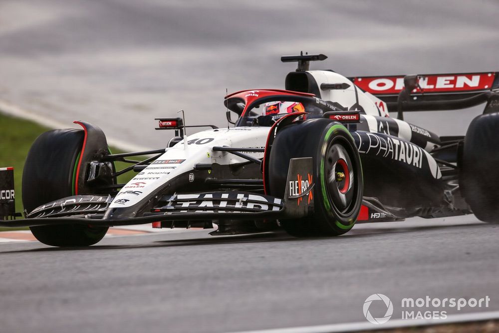 Liam Lawson bij zijn F1-debuut in Zandvoort