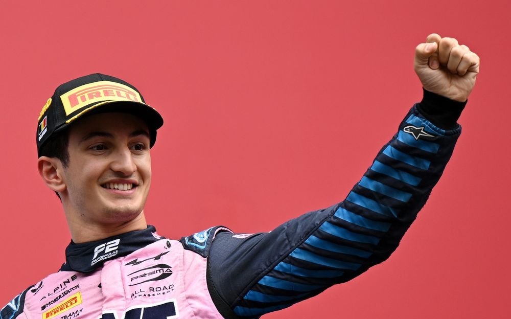 Gabriele Minì rijdt namens Prema in F2 en wil zich met Alpine bewijzen voor een F1-zitje.