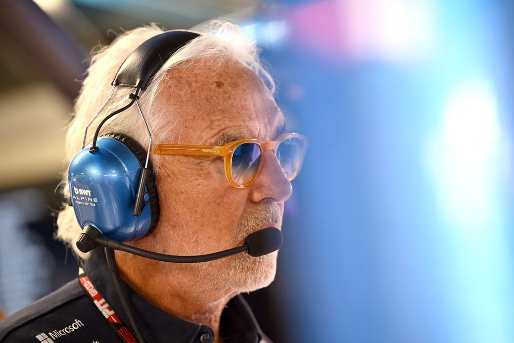 Flavio Briatore, Executive Advisor of Alpine F1 looks on during final practice.