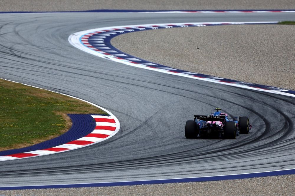 Franco Colapinto, Alpine, en acción en la FP3 de Austria.
